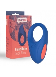 Синее эрекционное кольцо RRRING First Date Cock Ring - FeelzToys - в Махачкале купить с доставкой