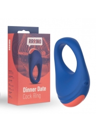 Синее эрекционное кольцо RRRING Dinner Date Cock Ring - FeelzToys - в Махачкале купить с доставкой