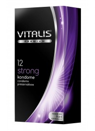 Презервативы с утолщённой стенкой VITALIS PREMIUM strong - 12 шт. - Vitalis - купить с доставкой в Махачкале