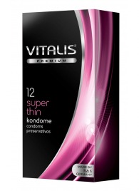 Ультратонкие презервативы VITALIS PREMIUM super thin - 12 шт. - Vitalis - купить с доставкой в Махачкале