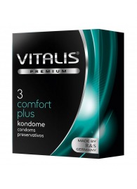 Контурные презервативы VITALIS PREMIUM comfort plus - 3 шт. - Vitalis - купить с доставкой в Махачкале