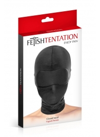 Сплошная маска-шлем с имитацией повязки для глаз - Fetish Tentation - купить с доставкой в Махачкале