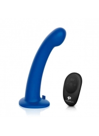 Синяя насадка Remote Control P-Spot G-Spot с черными трусиками - 20 см. - Pegasus - купить с доставкой в Махачкале