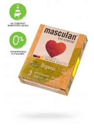 Экологически чистые презервативы Masculan Organic - 3 шт. - Masculan - купить с доставкой в Махачкале