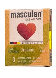 Экологически чистые презервативы Masculan Organic - 3 шт. - Masculan - купить с доставкой в Махачкале