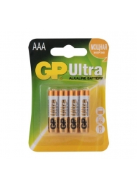 Батарейки алкалиновые GP Ultra Alkaline 24А AАA/LR03 - 4 шт. - Элементы питания - купить с доставкой в Махачкале