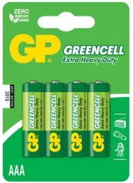 Батарейки солевые GP GreenCell AAA/R03G - 4 шт. - Элементы питания - купить с доставкой в Махачкале