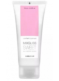 Смазка на водной основе Mixgliss Sweet с ароматом бабл-гам - 70 мл. - Mixgliss - купить с доставкой в Махачкале
