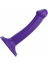 Фиолетовый фаллоимитатор-насадка Strap-On-Me Dildo Dual Density size S - 17 см. - Strap-on-me - купить с доставкой в Махачкале