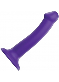 Фиолетовый фаллоимитатор-насадка Strap-On-Me Dildo Dual Density size M - 18 см. - Strap-on-me - купить с доставкой в Махачкале