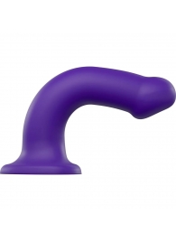 Фиолетовый фаллоимитатор-насадка Strap-On-Me Dildo Dual Density size L - 19 см. - Strap-on-me - купить с доставкой в Махачкале