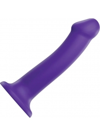 Фиолетовый фаллоимитатор-насадка Strap-On-Me Dildo Dual Density size L - 19 см. - Strap-on-me - купить с доставкой в Махачкале