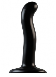 Черный фаллоимитатор-насадка Strap-On-Me P G spot Dildo size S - 16,4 см. - Strap-on-me - купить с доставкой в Махачкале