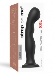 Черная насадка Strap-On-Me Dildo Plug P G size XXL - Strap-on-me - купить с доставкой в Махачкале