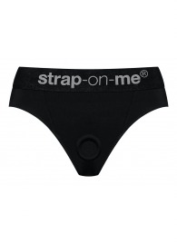 Черные трусики для насадок Heroine Lingerie Harness - size M - Strap-on-me - купить с доставкой в Махачкале