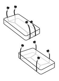 Фиксаторы для кровати WRAPAROUND MATTRESS RESTRAIN - Pipedream - купить с доставкой в Махачкале