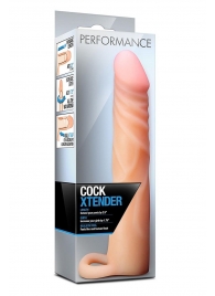 Телесная насадка на пенис Cock Xtender - 17,7 см. - Blush Novelties - в Махачкале купить с доставкой