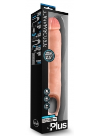 Телесная насадка-удлинитель 11.5 Inch Silicone Cock Sheath Penis Extender - 29,2 см. - Blush Novelties - в Махачкале купить с доставкой