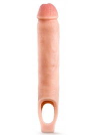 Телесная насадка-удлинитель 11.5 Inch Silicone Cock Sheath Penis Extender - 29,2 см. - Blush Novelties - в Махачкале купить с доставкой