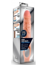 Телесная насадка на пенис 9 Inch Cock Sheath Extender - 22,2 см. - Blush Novelties - в Махачкале купить с доставкой