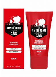 Пролонгирующий лубрикант Numbing CBD from Amsterdam - 50 мл. - Shots Media BV - купить с доставкой в Махачкале