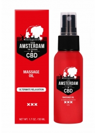 Стимулирующее массажное масло CBD from Amsterdam Massage Oil - 50 мл. - Shots Media BV - купить с доставкой в Махачкале