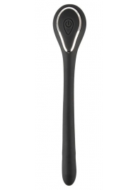 Черный гибкий уретральный стимулятор с вибрацией Vibrating Bendable Dilator - 13,5 см. - Orion - купить с доставкой в Махачкале