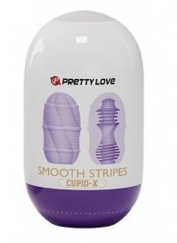 Сиреневый мастурбатор-яйцо Smooth Stripes - Baile - в Махачкале купить с доставкой