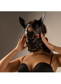 Черная маска  Собака  с ушками - Crazy Handmade - купить с доставкой в Махачкале