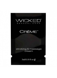 Крем для массажа и мастурбации Wicked Stroking and Massage Creme - 3 мл. - Wicked - купить с доставкой в Махачкале