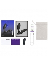 Черный анальный вибратор We-Vibe Vector+ - We-vibe - в Махачкале купить с доставкой