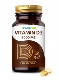 Пищевая добавка SuperCaps VITAMIN D3 2000 ME - 120 капсул - SuperCaps - купить с доставкой в Махачкале