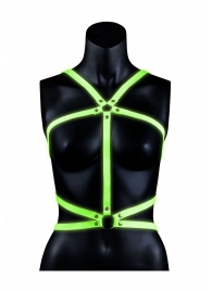 Портупея Body Harness с неоновым эффектом - размер L-XL - Shots Media BV - купить с доставкой в Махачкале