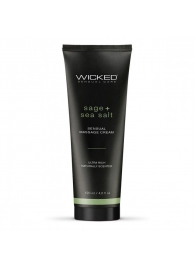 Массажный легкий крем WICKED Sage plus Sea Salt - 120 мл. - Wicked - купить с доставкой в Махачкале