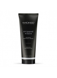 Массажный легкий крем WICKED Stripped plus Bare - 120 мл. - Wicked - купить с доставкой в Махачкале