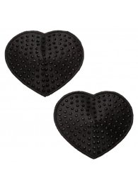 Черные пэстисы в форме сердечек Heart Pasties - California Exotic Novelties - купить с доставкой в Махачкале