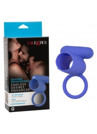 Синее эрекционное виброкольцо Silicone Rechargeable Endless Desires Enhancer - California Exotic Novelties - в Махачкале купить с доставкой