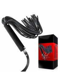 Черная кожаная плеть-флоггер - 84 см. - Notabu - купить с доставкой в Махачкале