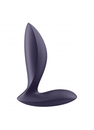 Фиолетовый анальный вибростимулятор Power Plug - Satisfyer - в Махачкале купить с доставкой