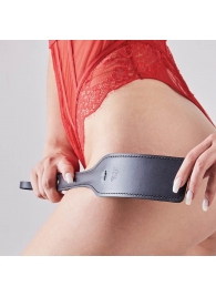Черная кожаная шлепалка SitaBlack - 30 см. - Sitabella - купить с доставкой в Махачкале