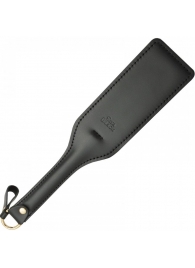 Черная кожаная шлепалка SitaBlack - 30 см. - Sitabella - купить с доставкой в Махачкале