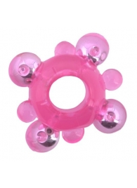 Эрекционное кольцо c бусинками - Toyfa Basic - в Махачкале купить с доставкой