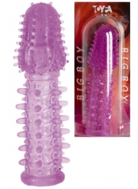 Фиолетовая насадка, удлиняющая половой член - 13,5 см. - Toyfa Basic - в Махачкале купить с доставкой