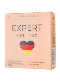 Ароматизированные презервативы EXPERT Fruit Mix - 3 шт. - Expert - купить с доставкой в Махачкале