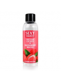 Массажное масло Sexy Sweet Nectar Lychee с феромонами и ароматом личи - 75 мл. - Биоритм - купить с доставкой в Махачкале