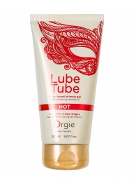 Интимный гель на водной основе Lube Tube Hot с разогревающим эффектом - 150 мл. - ORGIE - купить с доставкой в Махачкале