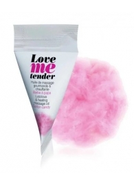 Съедобное согревающее массажное масло Love Me Tender Cotton Candy с ароматом сладкой ваты - 10 мл. - Love to Love - купить с доставкой в Махачкале