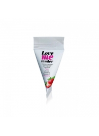 Съедобное согревающее массажное масло Love Me Tender Strawberry с ароматом клубники - 10 мл. - Love to Love - купить с доставкой в Махачкале