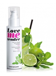Съедобное согревающее массажное масло Love Me Tender Mojito с ароматом мохито - 100 мл. - Love to Love - купить с доставкой в Махачкале