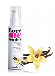 Съедобное согревающее массажное масло Love Me Tender Vanilla с ароматом ванили - 100 мл. - Love to Love - купить с доставкой в Махачкале